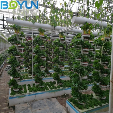 博云打造浙江高标准无土栽培工程之仿生立柱式栽培规模化立體(tǐ)农业