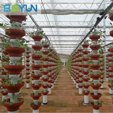 叠碗立式基质栽培 承接无土栽培工程设计安装及技术指导